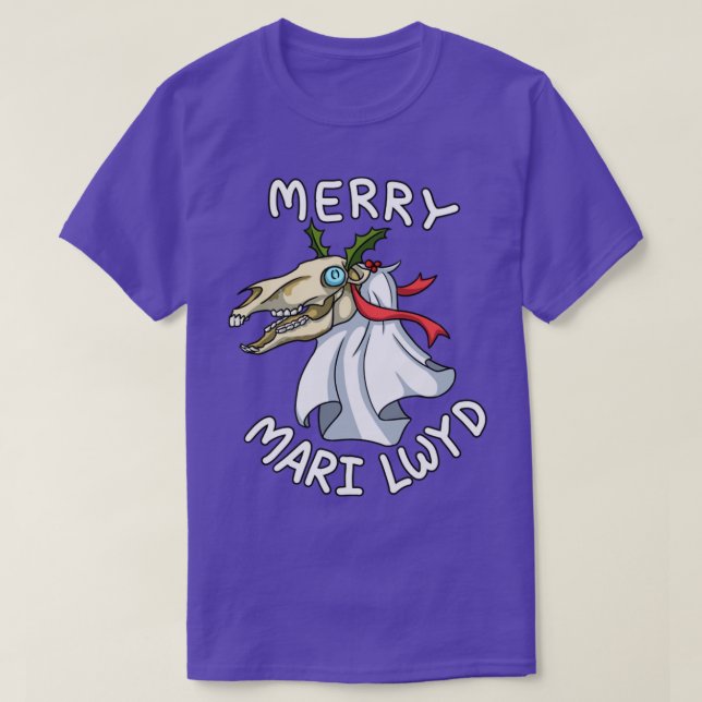 Welsh Christmas Horse T-Shirt (Design Front)