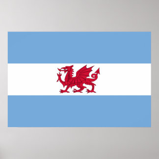 Welsh Colony In Patagonia, Argentina flag Poster