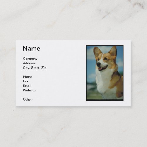 Welsh Corgi Business Cards