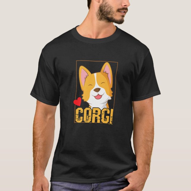Welsh Corgi Cardigan Dog T-Shirt (Front)