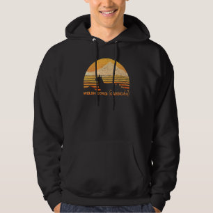 Welsh Corgi Cardigan Vintage Retro Hoodie