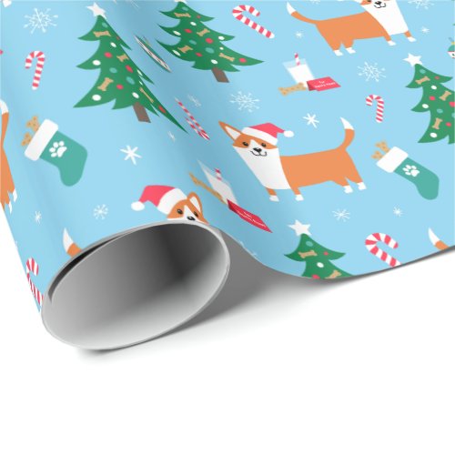 Welsh Corgi Christmas Wrapping Paper