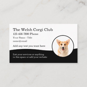 Welsh Corgi Dog Breed Theme Business Cards