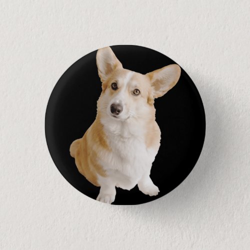 Welsh Corgi Dog  Button
