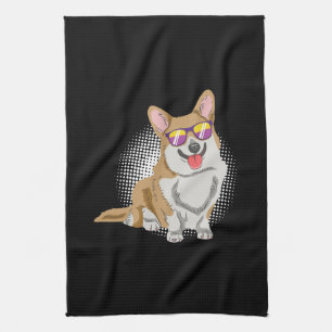 Welsh Corgi Dog Kitchen Towel