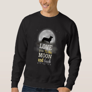 Welsh Corgi Dog Love To The Moon Sweatshirt