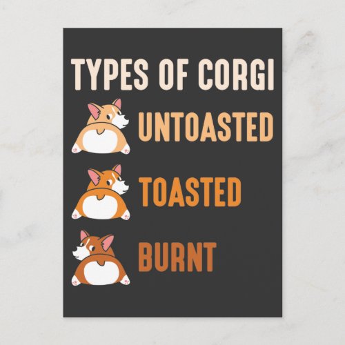 Welsh Corgi Dog Lover Gift Adorable Animal Pet Postcard