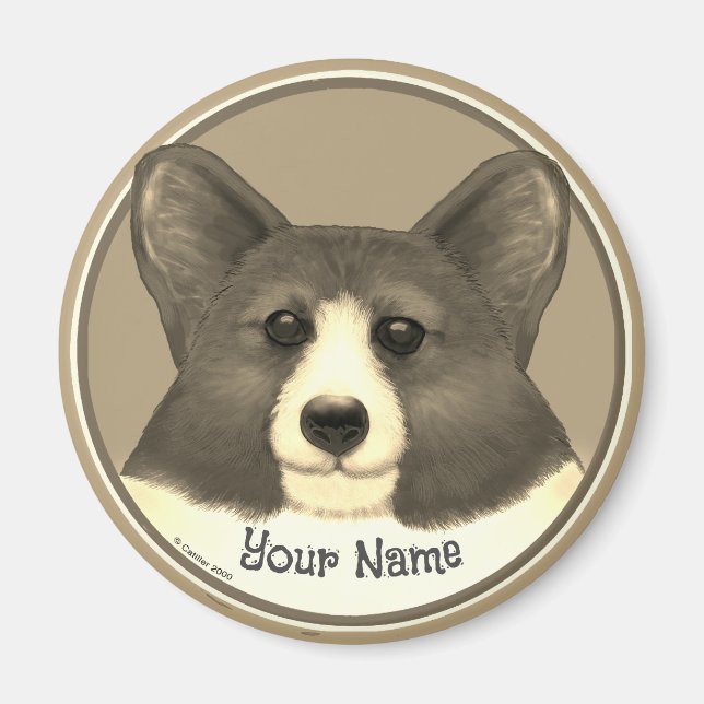 Welsh Corgi dog Magnet (Front)