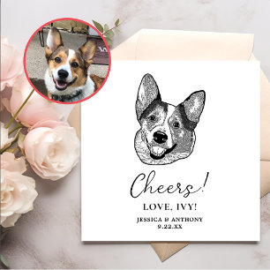 Welsh Corgi Dog Personalized Cheers Napkins