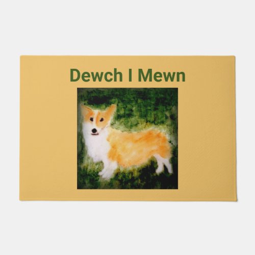 Welsh Corgi Dog Personalized Doormat