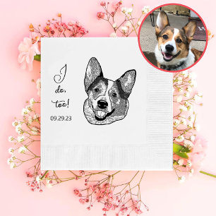 Welsh Corgi Dog Personalized I Do Too Napkins