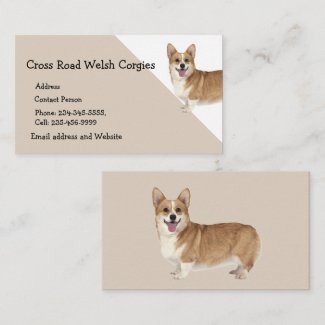 Welsh Corgi Dog Pet Animal Logo  
