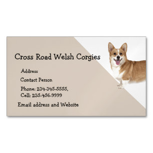 Welsh Corgi Dog Pet Animal Logo   Business Card