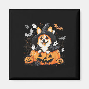 Welsh Corgi Dog Pumpkin Halloween Thanksgiving Magnet