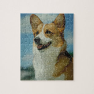 Portrait Of A Corgi Dog Jigsaw Puzzle by Panoramic Images - Fine