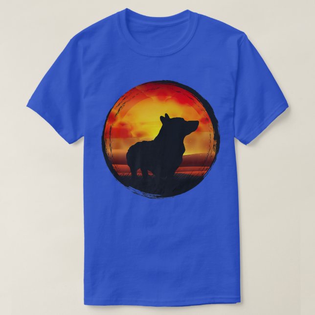 Welsh Corgi Dog Retro1581 T-Shirt (Design Front)