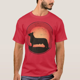 Welsh Corgi Dog Retro Premium T-Shirt Copy Copy Co