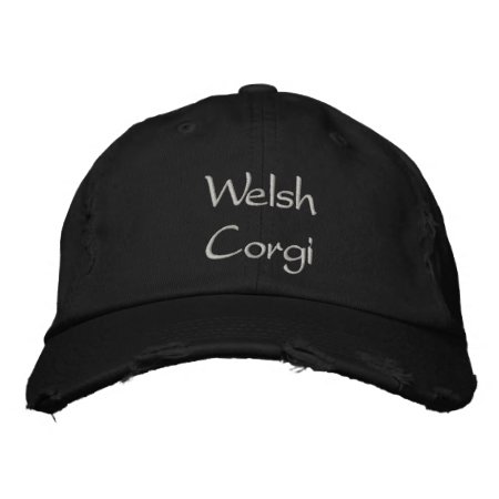 Welsh Corgi Embroidered Baseball Cap