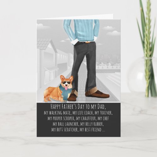 Welsh Corgi from the Dog Fathers Day Card