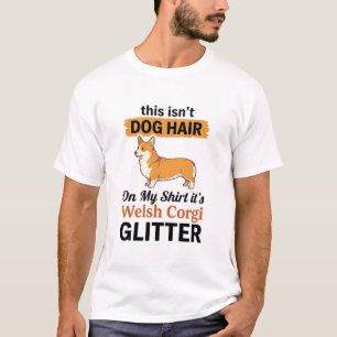 Welsh Corgi Glitter Funny Dog Lover T-Shirt Design