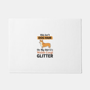 Welsh Corgi Glitter Funny Dog Lover T-Shirt Design Doormat