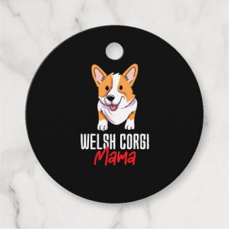 Welsh Corgi Mama Favor Tags