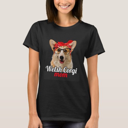 Welsh Corgi Mom Dog Lovers Mothers Day  T_Shirt