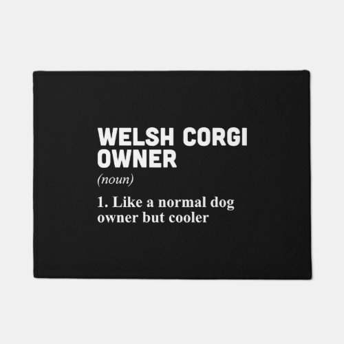 Welsh Corgi Owner Doormat