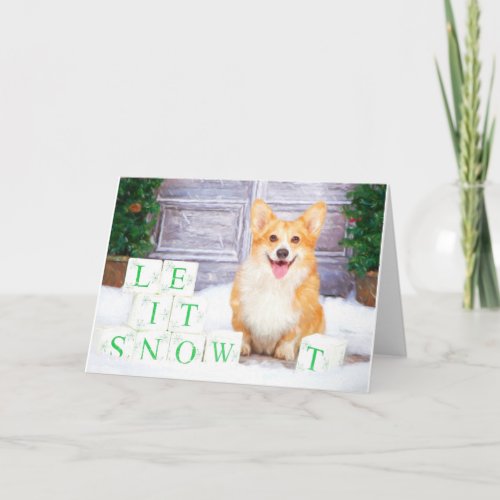 Welsh Corgi Pembroke Christmas Greeting Cards