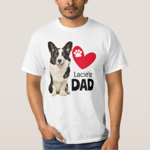 Welsh Corgi Personalized Dad T-Shirt