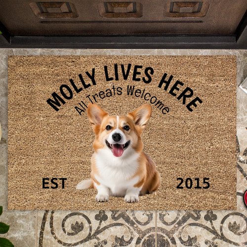 Welsh Corgi Personalized Dog Lover  Doormat