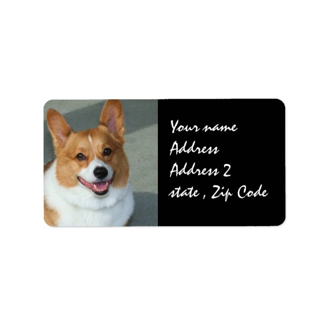 Welsh Corgi Shipping Labels (Front)