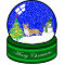 welsh corgi snow globe