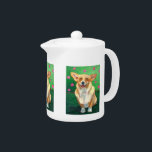 Welsh Corgi Teapot<br><div class="desc">Gorgeous Welsh Corgi is on three sides of this teapot.</div>