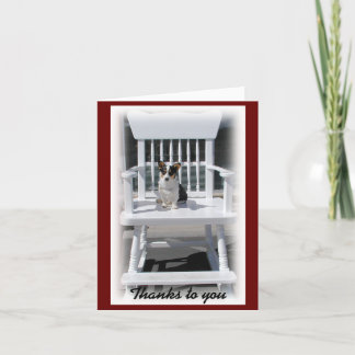 Welsh Corgi Thank You Note Card