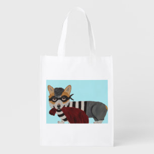 Welsh Corgi Treat Thief Burglar Grocery Bag