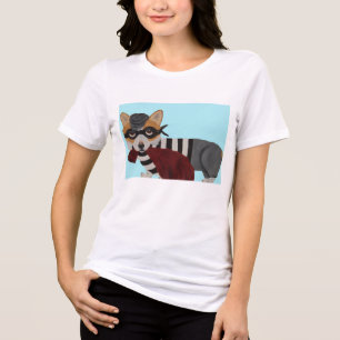 Welsh Corgi Treat Thief Burglar T-Shirt Tri-Blend Shirt
