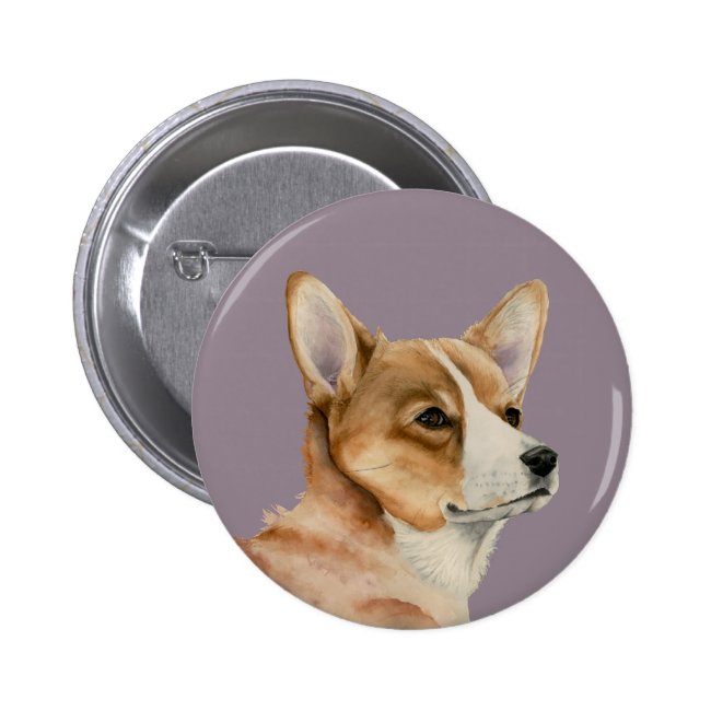 Welsh Corgi Watercolor Painting