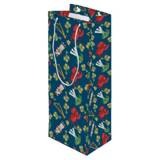 Welsh Costume and Emblems, Blue Wine Gift Bag