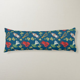 Welsh Costume and Emblems on Blue Body Pillow