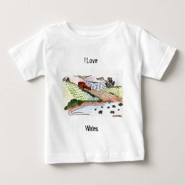 Welsh Countryside Baby T-Shirt (Front)