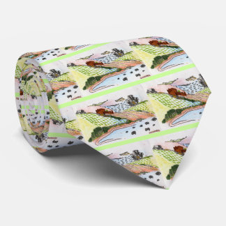 Welsh Countryside landscape Neck Tie