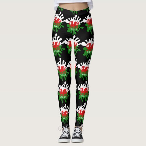 Welsh Cymru Flag Leggings