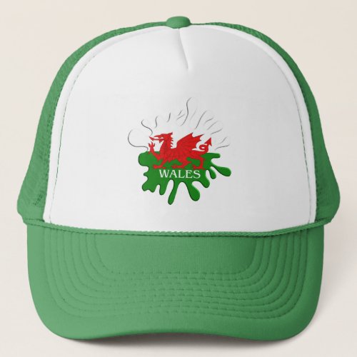 Welsh Cymru Flag Trucker Hat