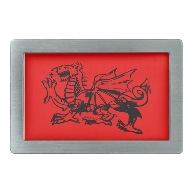 Welsh dragon belt buckles (Front)