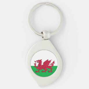 Welsh dragon flag Keychain