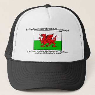 Welsh Dragon Flag Llanfairpwllgwyngyll Trucker Hat