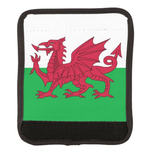 Welsh dragon flag luggage handle wrap