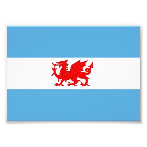 Welsh Dragon Flag Of Patagonia Colony Photo Print