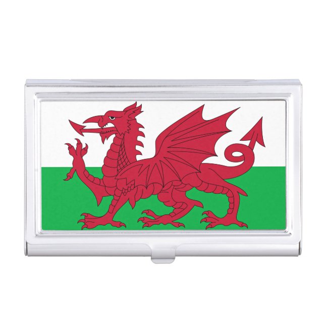 Welsh Dragon ~ Flag of Wales Business Card Case (Front)